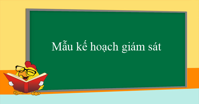 Mẫu kế hoạch giám sát HoaTieu vn