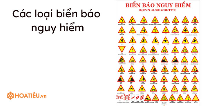 Các loại biển báo nguy hiểm Biển báo giao thông cảnh báo nguy hiểm