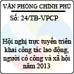 Thông báo 24/2013/TB-VPCP