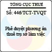 Công văn 446/2013/TCT-TVQT