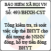 Công văn 493/2013/BHXH-CST