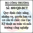 Quyết định 699/2013/QĐ-BCT