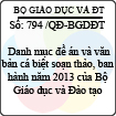 Quyết định 794/2013/QĐ-BGDĐT