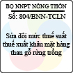 Công văn 804/BNN-TCLN