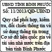 Quyết định 11/2013/QĐ-UBND của UBND tỉnh Bình Phước