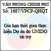 Công văn 1687/VPCP-QHQT