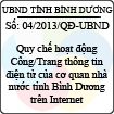 Quyết định 04/2013/QĐ-UBND của UBND tỉnh Bình Dương