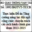 Công văn 1992/BGTVT-TCCB