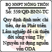 Quyết định 559/2013/QĐ-BNN-TC