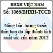 Công văn 1066/BHXH-TCCB