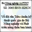 Công văn 3065/BNN-KHCN