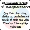 Quyết định 1149/QĐ-BNN-TCCB