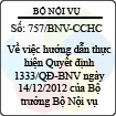 Công văn 757/BNV-CCHC