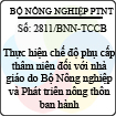 Công văn 2811/BNN-TCCB