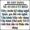 Thông tư 05/2013/TT-BXD