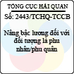 Công văn 2443/TCHQ-TCCB