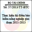 Thông tư 57/2013/TT-BTC