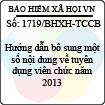 Công văn 1719/BHXH-TCCB