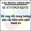 Công văn 875/VPCP-KGVX