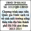 Quyết định 3212/2013/QĐ-UBND