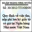 Thông tư 30/2012/TT-NHNN