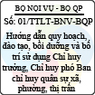 Thông tư liên tịch 01/2013/TTLT-BNV-BQP