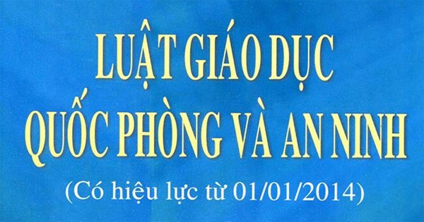 Luật Giáo dục quốc phòng và an ninh 30/2013/QH13 - HoaTieu.vn