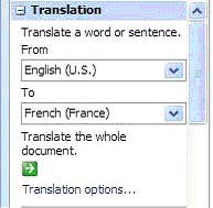 Mỗi bản dịch được dịch trực tiếp sang Word