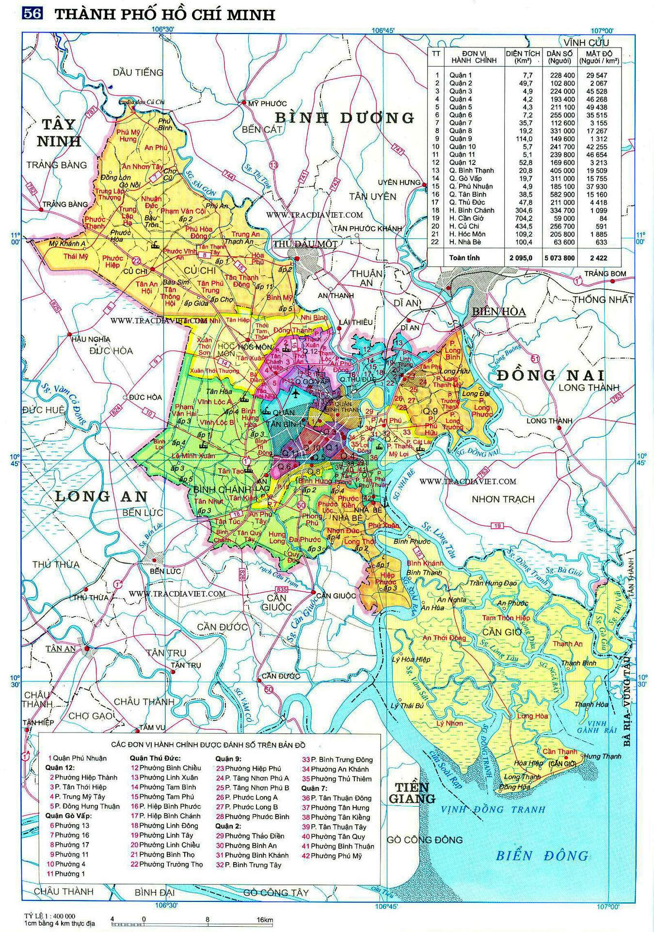 Bản đồ Thành Phố Hồ Chí Minh