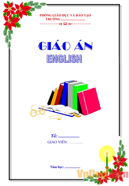 Bạn có thể định dạng bìa giáo án tiếng Anh đẹp như thế nào để thu hút sự chú ý của học sinh?
