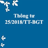 Thông tư 25/2018/TT-BGTVT