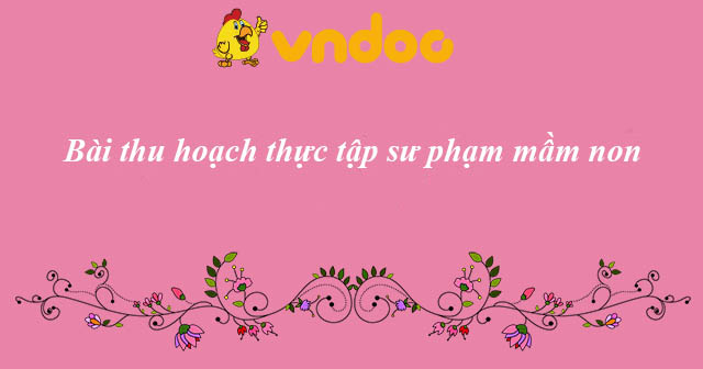 Bài thu hoạch thực tập sư phạm mầm non - HoaTieu.vn