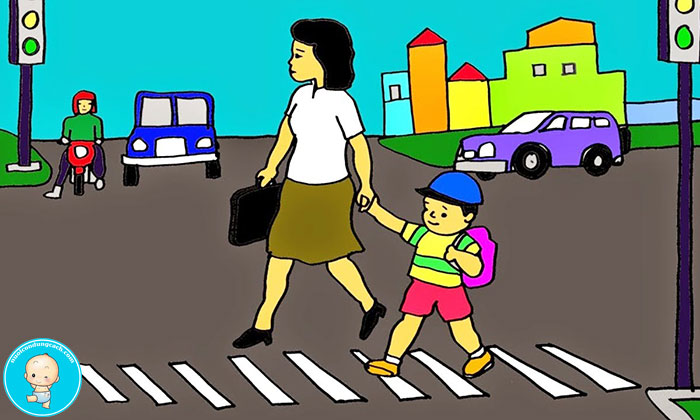 Vẽ tranh an toàn giao thông  Vẽ tranh em tham gia giao thông  Vẽ an toàn  giao thông  YouTube