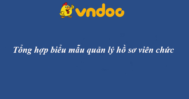 Trọn bộ biểu mẫu quản lý hồ sơ viên chức - HoaTieu.vn