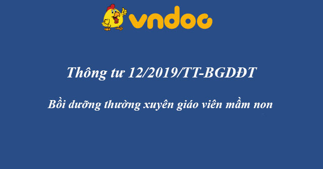 Thông tư 12/2019/TT-BGDĐT - show.vn