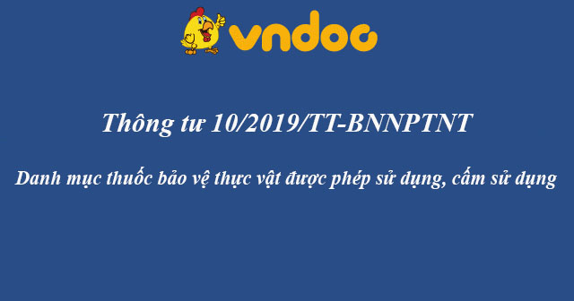 thông tư 10 2016 tt bnnptnt