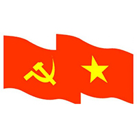 biểu tượng cờ đảng và cờ tổ quốc