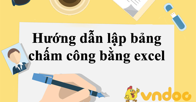 cách lập bảng chấm công trên excel 2010