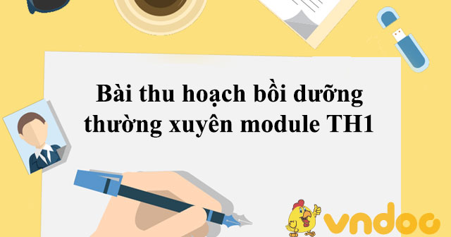 Bài thu hoạch bồi dưỡng thường xuyên module TH1 - HoaTieu.vn