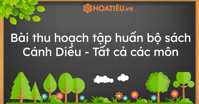 Bài thu hoạch tập huấn bộ sách Cánh Diều - Tất cả các môn - Trường Tiểu học Thủ Lệ