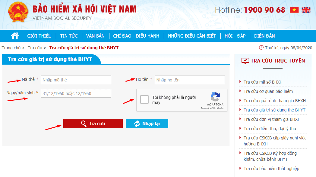 Tra cứu mã hộ gia đình