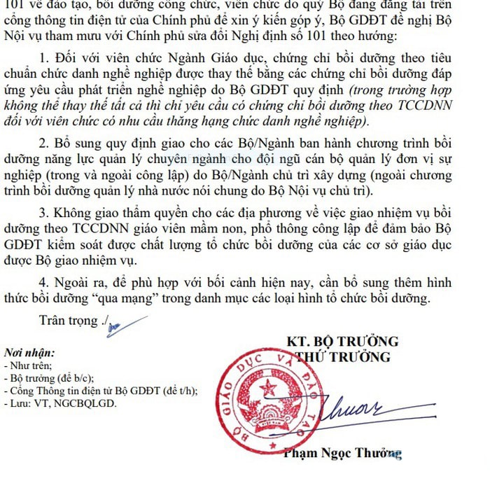 Photo of Bộ Giáo dục muốn thay chứng chỉ bồi dưỡng chuẩn chức danh nghề nghiệp giáo viên