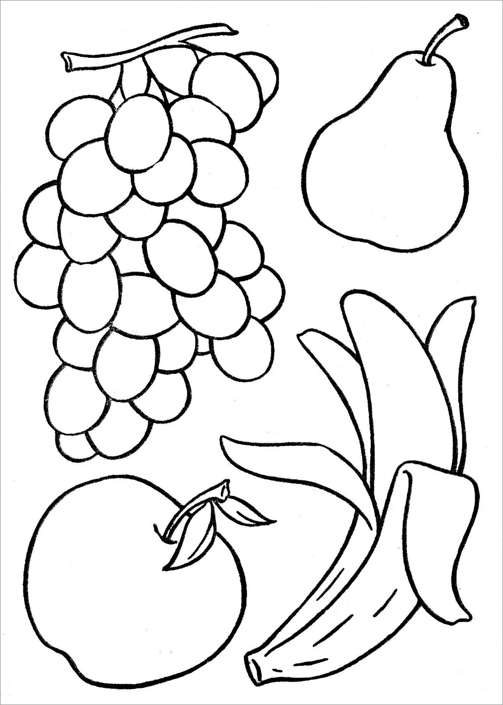 Image result for hình hoa quả cho bé tập tô màu  Sách tô màu Xoài Trang tô  màu