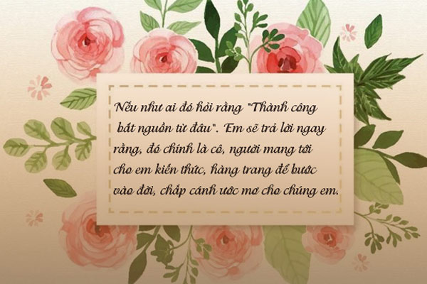 Cách Viết Thiệp 20-11 - Cách Viết Thiệp Chúc Mừng Ngày Nhà Giáo Việt Nam