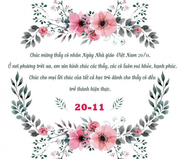 Cách viết thiệp 20-11 - Cách viết thiệp chúc mừng ngày Nhà giáo Việt Nam