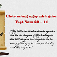 Thư chúc mừng Ngày Nhà giáo Việt Nam 20/11 2024