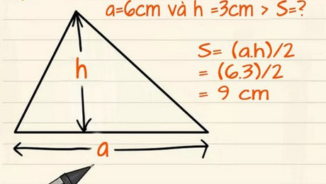 Công thức tính diện tích tam giác Vuông