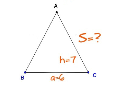 Công thức tính diện tích tam giác Cân