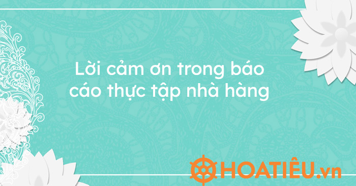 mẫu báo cáo thực tập khách sạn