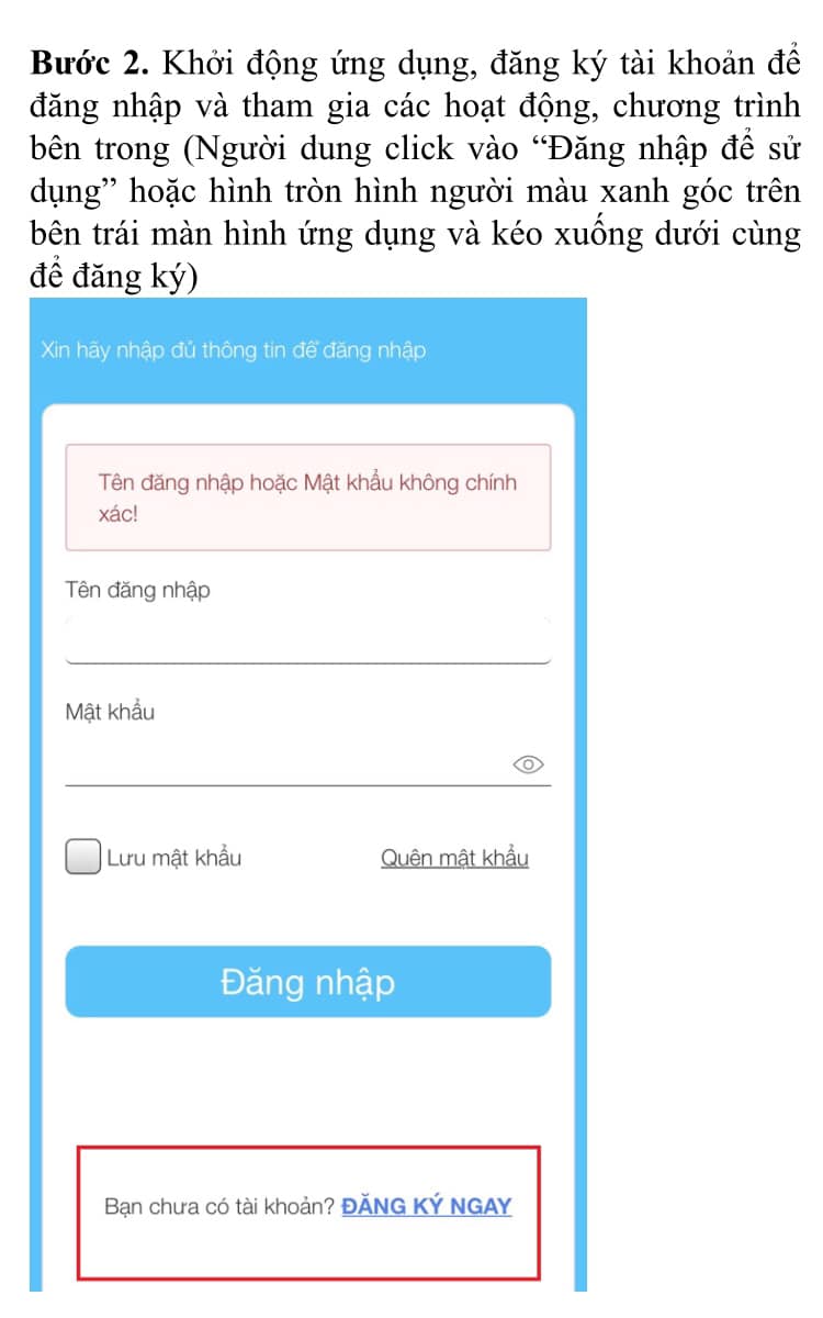 Cách đăng ký App Thanh niên Việt Nam
